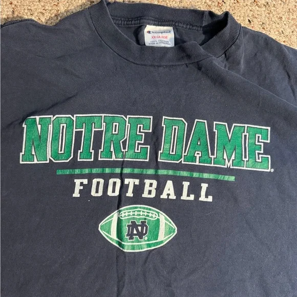 Vintage Notre Dame Football T-Shirt - Picture 4 of 8